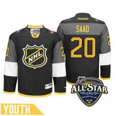 Youth Columbus Blue Jackets Brandon Saad #20 Black 2016 All-Star Premier Jersey