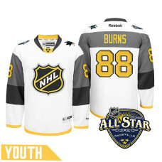 Youth San Jose Sharks Brent Burns #88 White 2016 All-Star Premier Jersey