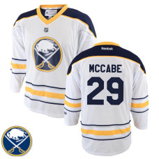 Youth Buffalo Sabres Jake McCabe #29 White Away Jersey