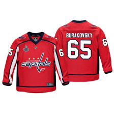 Youth Washington Capitals #65 Andre Burakovsky 2018 Stanley Cup Final Replica Player Red Jersey