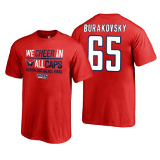 Youth Washington Capitals #65 Andre Burakovsky 2018 Stanley Cup Final Red Eastern Champions T-Shirt