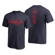 Washington Capitals #70 Braden Holtby Navy 2018 Backer T-Shirt