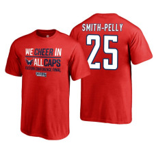 Youth Washington Capitals #25 Devante Smith-Pelly 2018 Stanley Cup Final Red Eastern Champions T-Shirt