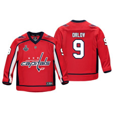 Youth Washington Capitals #9 Dmitry Orlov 2018 Stanley Cup Final Replica Player Red Jersey