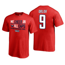 Youth Washington Capitals #9 Dmitry Orlov 2018 Stanley Cup Final Red Eastern Champions T-Shirt