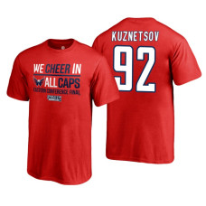 Youth Washington Capitals #92 Evgeny Kuznetsov 2018 Stanley Cup Final Red Eastern Champions T-Shirt