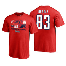 Youth Washington Capitals #83 Jay Beagle 2018 Stanley Cup Final Red Eastern Champions T-Shirt