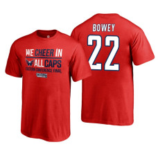 Youth Washington Capitals #22 Madison Bowey 2018 Stanley Cup Final Red Eastern Champions T-Shirt