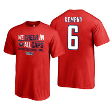 Youth Washington Capitals #6 Michal Kempny 2018 Stanley Cup Final Red Eastern Champions T-Shirt