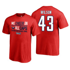 Youth Washington Capitals #43 Tom Wilson 2018 Stanley Cup Final Red Eastern Champions T-Shirt