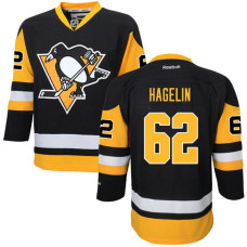 Youth Carl Hagelin #62 Pittsburgh Penguins Black Premier Alternate Jersey