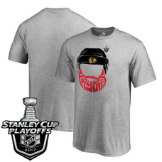 Youth Chicago Blackhawks Gray 2017 Stanley Cup PLayoff T-shirt