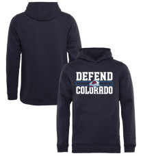 Youth Colorado Avalanche Navy Defend City Hometown Pullover Hoodie