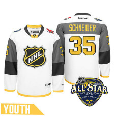 Youth New Jersey Devils Cory Schneider #35 White 2016 All-Star Premier Jersey