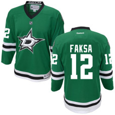 Youth Dallas Stars Radek Faksa #12 Green Premier Home Jersey