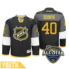 Youth Minnesota Wild Devan Dubnyk #40 Black 2016 All-Star Premier Jersey