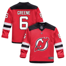 Youth New Jersey Devils #6 Andy Greene Red 2018 New Season Home Jersey