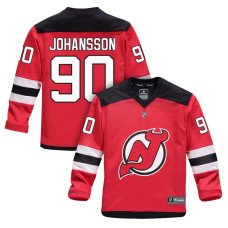 Youth New Jersey Devils #90 Marcus Johansson Red 2018 New Season Home Jersey