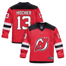 Youth New Jersey Devils #13 Nico Hischier Red 2018 New Season Home Jersey