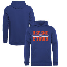 Youth Edmonton Oilers Royal Defend City Hometown Pullover Hoodie