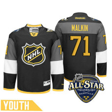 Youth Pittsburgh Penguins Evgeni Malkin #71 Black 2016 All-Star Premier Jersey