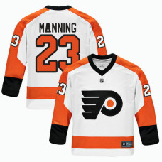 Youth Philadelphia Flyers #23 Brandon Manning White 2018 New Season Team Road Jersey