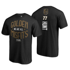 Youth Vegas Golden Knights #77 Brad Hunt 2018 Stanley Cup Final Black Golden Misfits T-shirt