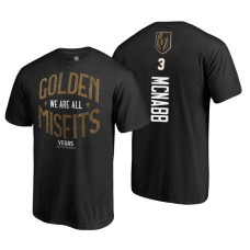 Youth Vegas Golden Knights #3 Brayden McNabb 2018 Stanley Cup Final Black Golden Misfits T-shirt