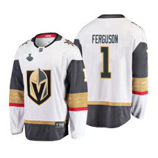 Youth Vegas Golden Knights #1 Dylan Ferguson 2018 Stanley Cup Final Breakaway Road White Jersey