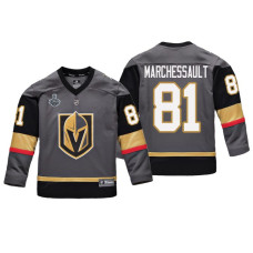 Youth Vegas Golden Knights #81 Jonathan Marchessault Gray Replica Player Stanley Cup Final 2018 Jersey