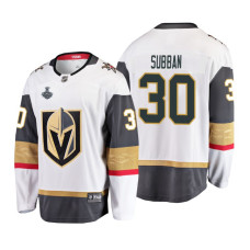 Youth Vegas Golden Knights #30 Malcolm Subban 2018 Stanley Cup Final Breakaway Road White Jersey