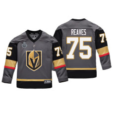 Youth Vegas Golden Knights #75 Ryan Reaves Gray Replica Player Stanley Cup Final 2018 Jersey