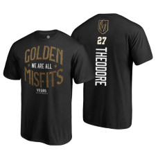 Youth Vegas Golden Knights #27 Shea Theodore 2018 Stanley Cup Final Black Golden Misfits T-shirt