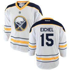 Youth Sabres #15 Jack Eichel White Premier Away Jersey