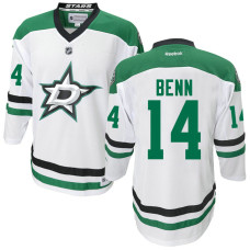 Youth Stars #14 Jamie Benn White Premier Away Jersey