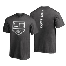 Los Angeles Kings #9 Adrian Kempe Heathered Gray 2018 Fanatics Branded Backer T-shirt