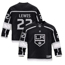 Youth Los Angeles Kings #22 Trevor Lewis Black 2018 New Season Home Jersey