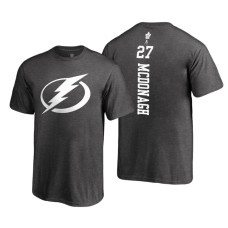 Tampa Bay Lightning #27 Ryan McDonagh Heathered Gray 2018 Fanatics Branded Backer T-Shirt