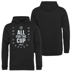 Youth Black Stanley Cup Playoffs Pullover Hoodie Los Angeles Kings