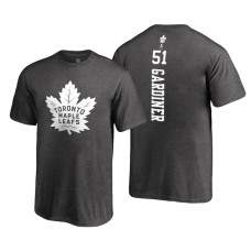 Toronto Maple Leafs #51 Jake Gardiner Heathered Gray 2018 Fanatics Branded Backer T-shirt