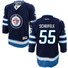 Youth Jets #55 Mark Scheifele Blue Premier Home Jersey