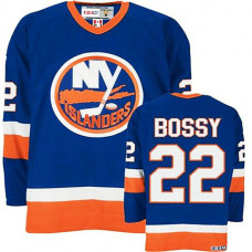 Youth New York Islanders #22 Mike Bossy Royal Blue Throwback Jersey