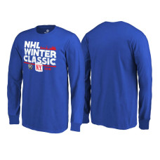 Youth New York Rangers Royal 2018 Winter Classic Ice Long Sleeve T-Shirt