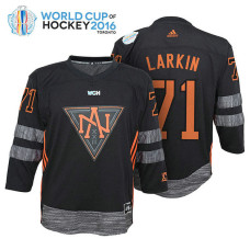 Youth Ice Hockey Dylan Larkin #71 Black 2016 World Cup Replica Jersey