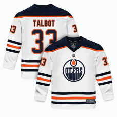 Youth Edmonton Oilers #33 Cam Talbot White 2018 New Season Team Road Jersey