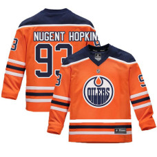 Youth Edmonton Oilers #93 Ryan Nugent-Hopkins Orange 2018 New Season Home Jersey