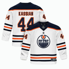 Youth Edmonton Oilers #44 Zack Kassian White 2018 New Season Team Road Jersey