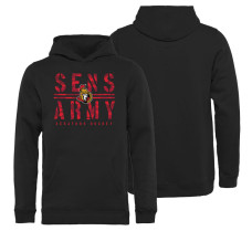 Youth Ottawa Senators Black Sens Army Home Collection Pullover Hoodie