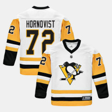 Youth Pittsburgh Penguins #72 Patric Hornqvist White 2018 New Season Team Road Jersey