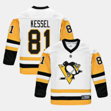 Youth Pittsburgh Penguins #81 Phil Kessel White 2018 New Season Team Road Jersey